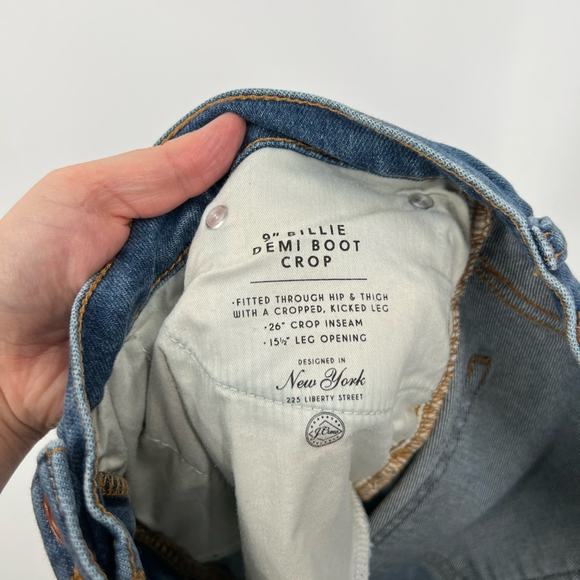 J. Crew Billie Demi-Boot Cropped Jeans in Lantern Wash Distressed - Picture 9 of 11